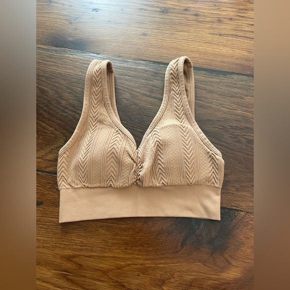 aerie Other - Aerie Light Brown Texured Bralette